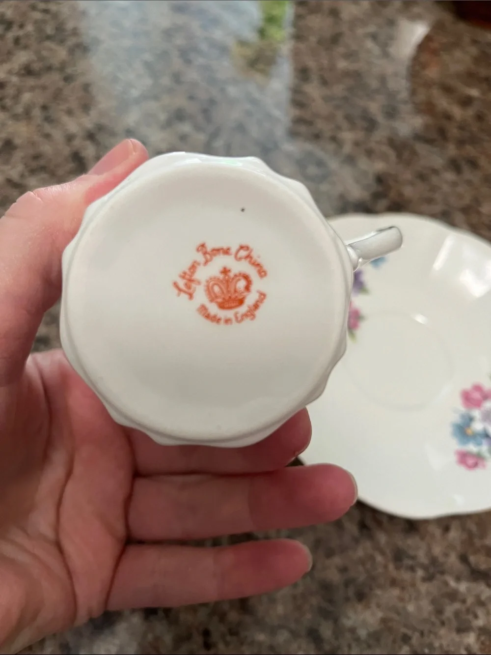Bone China Teacup and Saucer